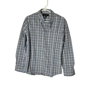 Beverly Hills Polo Club Mens Plaid Button Down Shirt Long Sleeve Casual Size S